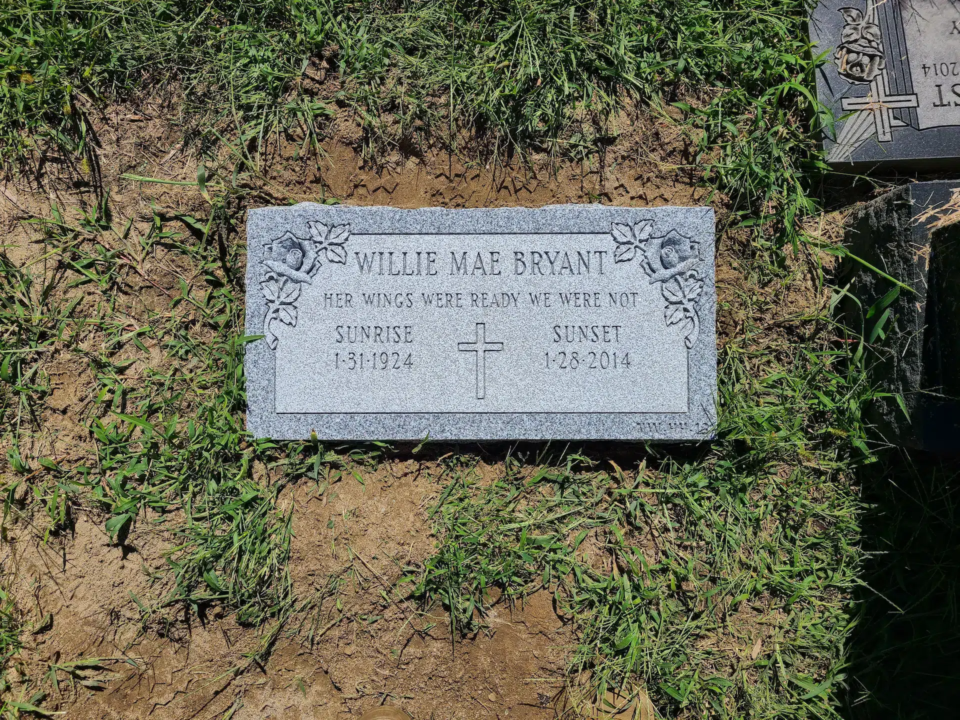 Granite Footstone / Foot Marker hand-carved by Footstone Marker Guide in NJ — image 5
