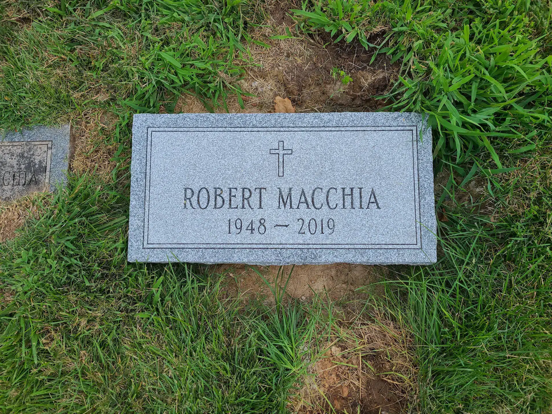 Granite Footstone / Foot Marker hand-carved by Footstone Marker Guide in NJ — image 2