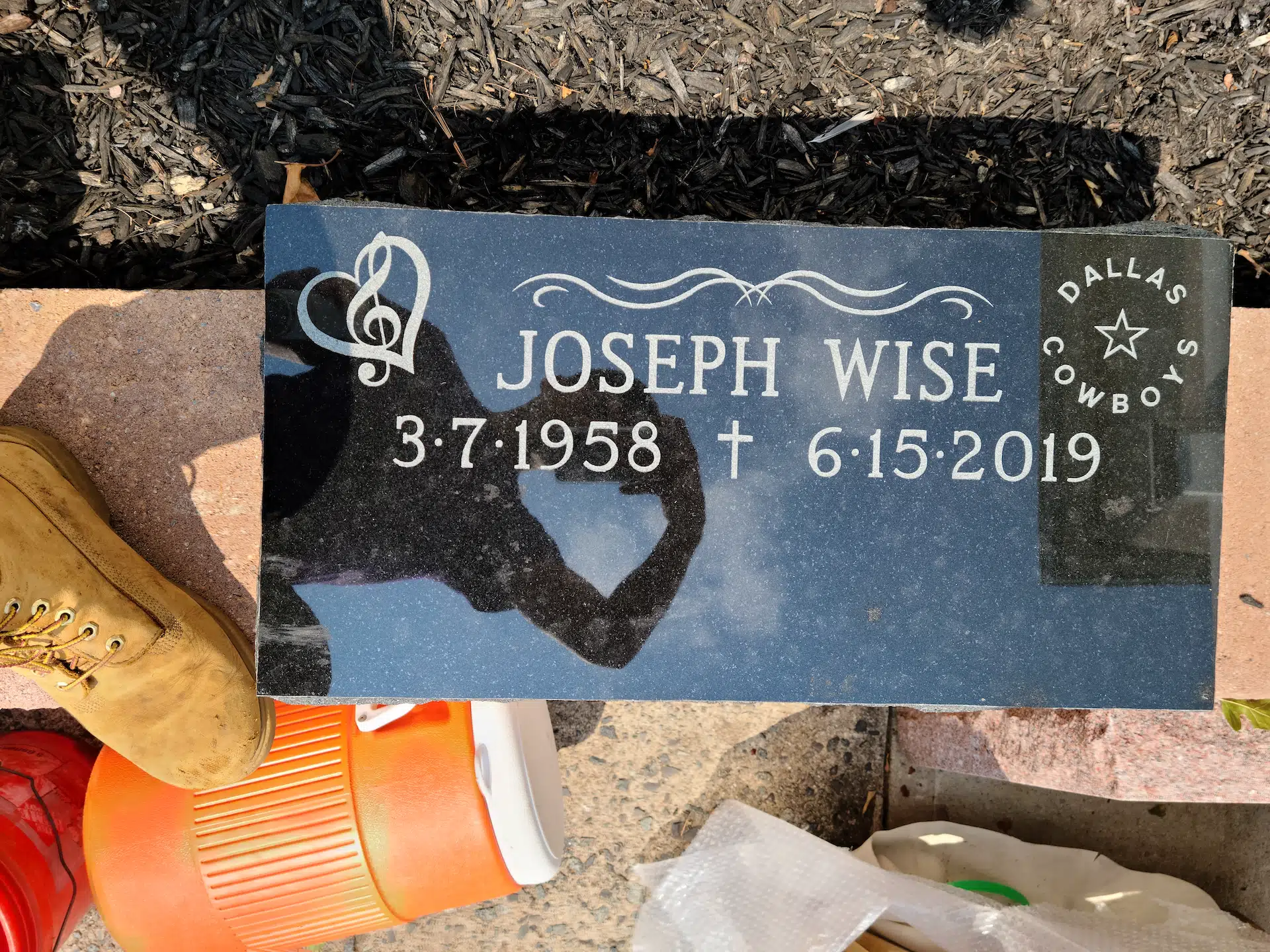 Granite Footstone / Foot Marker hand-carved by Footstone Marker Guide in NJ — image 6