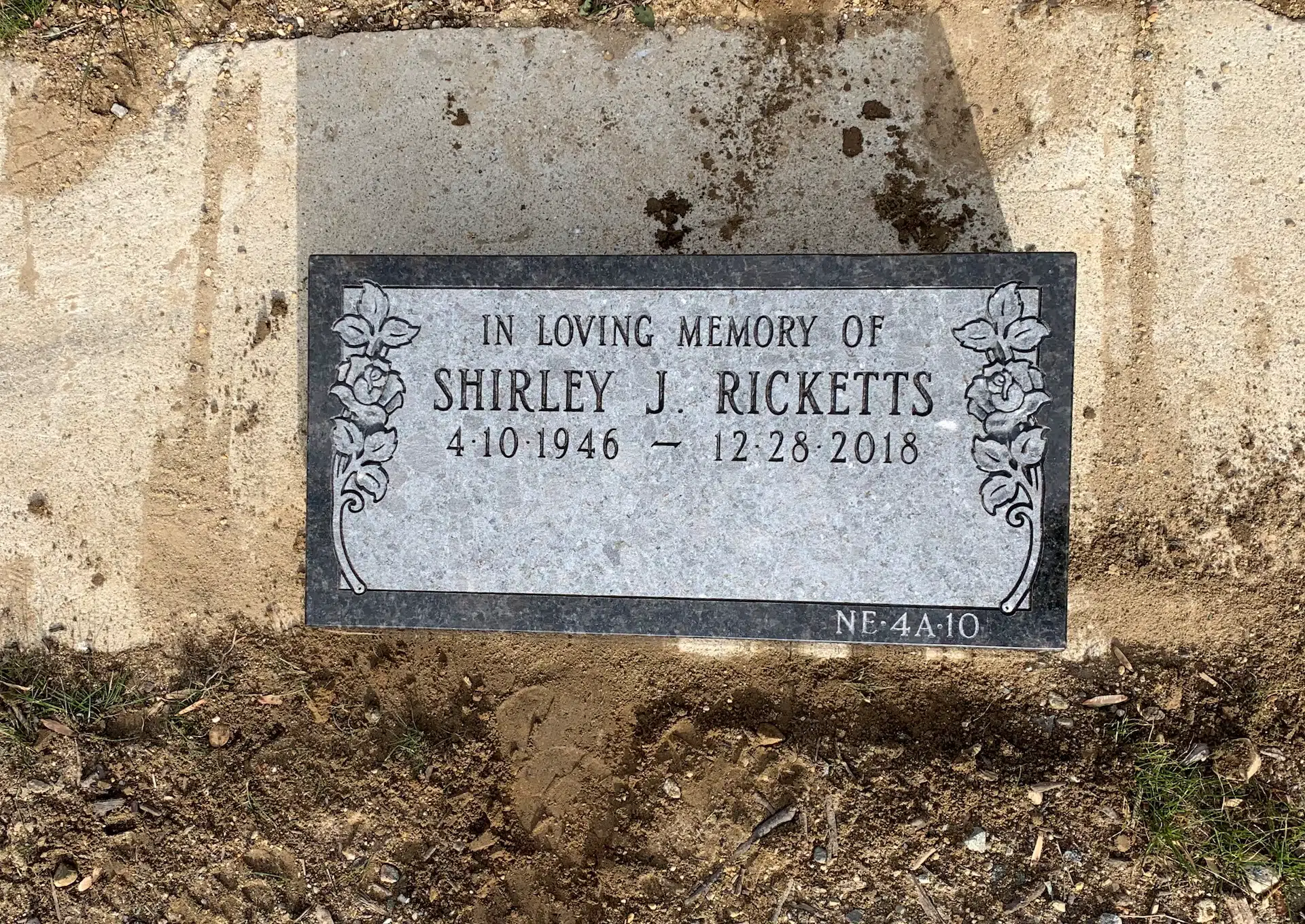 Granite Footstone / Foot Marker hand-carved by Footstone Marker Guide in NJ — image 9