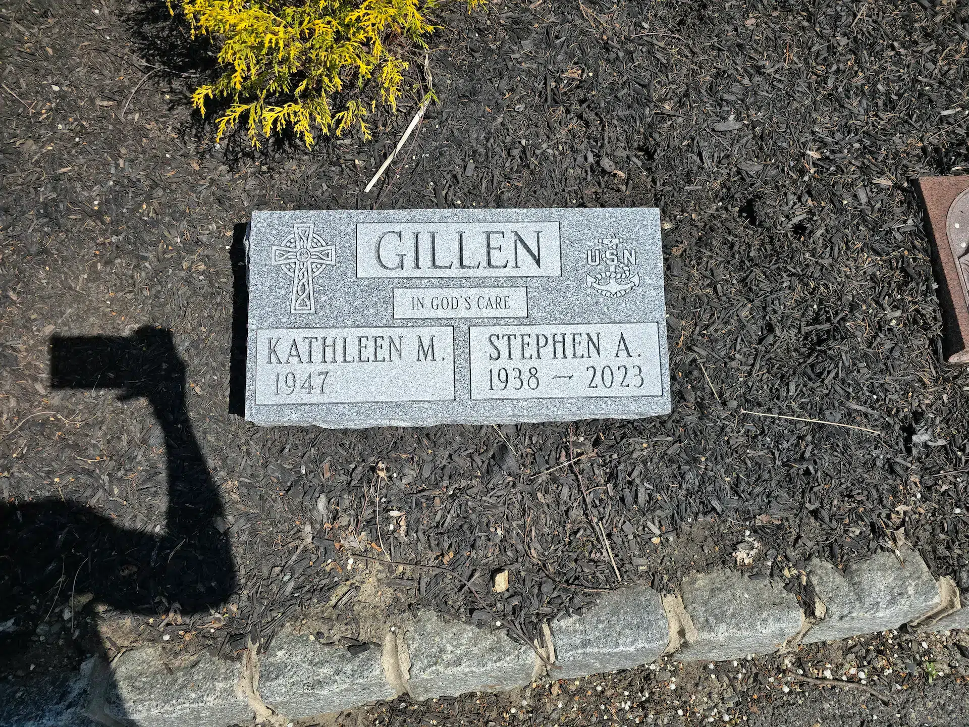 Granite Footstone / Foot Marker hand-carved by Footstone Marker Guide in NJ — image 3